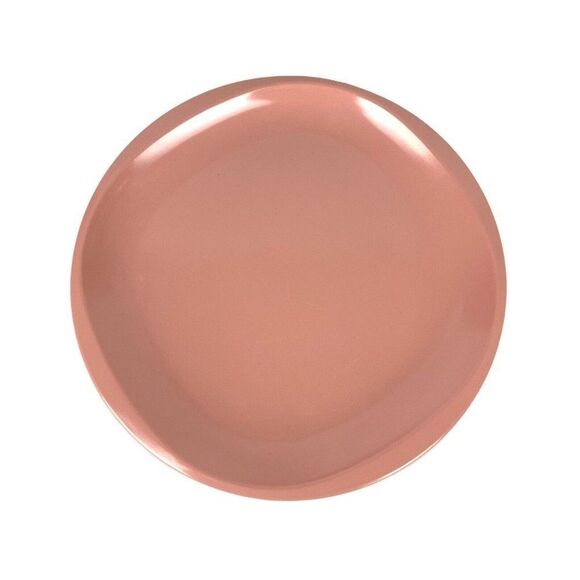 Bootonware Melmac Melamine Salad Plates Set of 4 Bon Bon Pink Plastic MCM 1950s - Picture 1 of 4